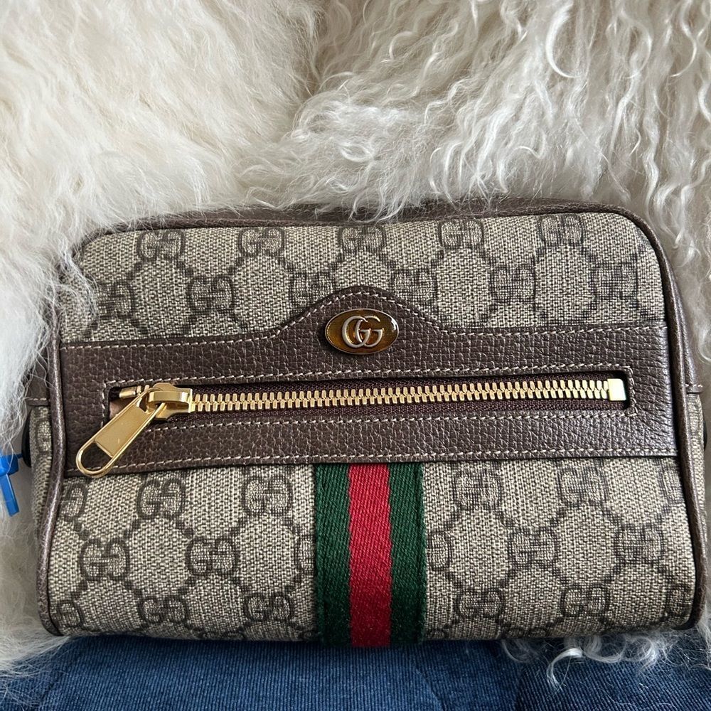 GUCCI GG Supreme Monogram Web Med Ophidia Belt Bag 85 - Picture 4 of 11